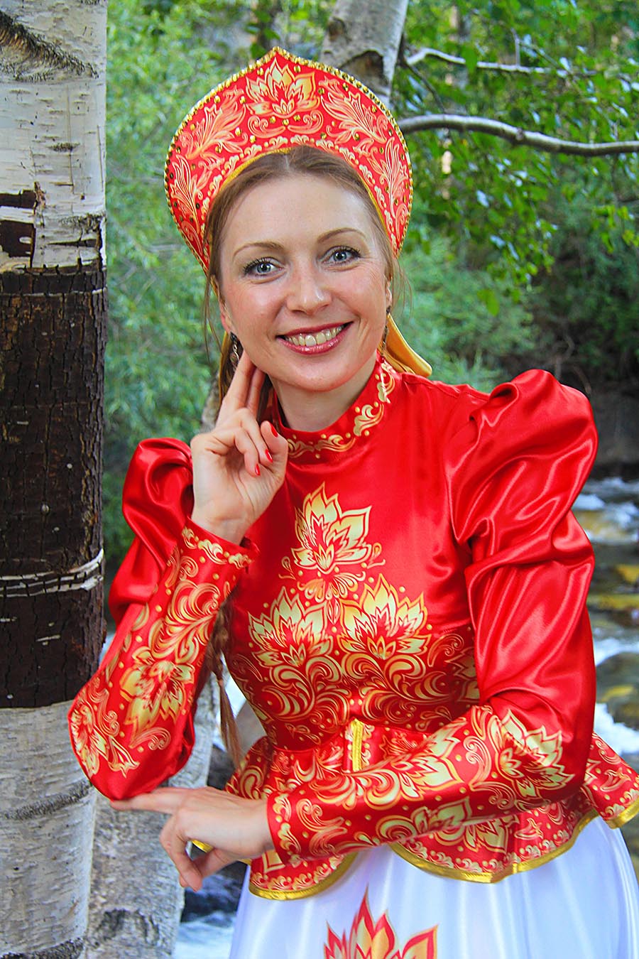 Women in Slavic costumes in Joao Pesoa