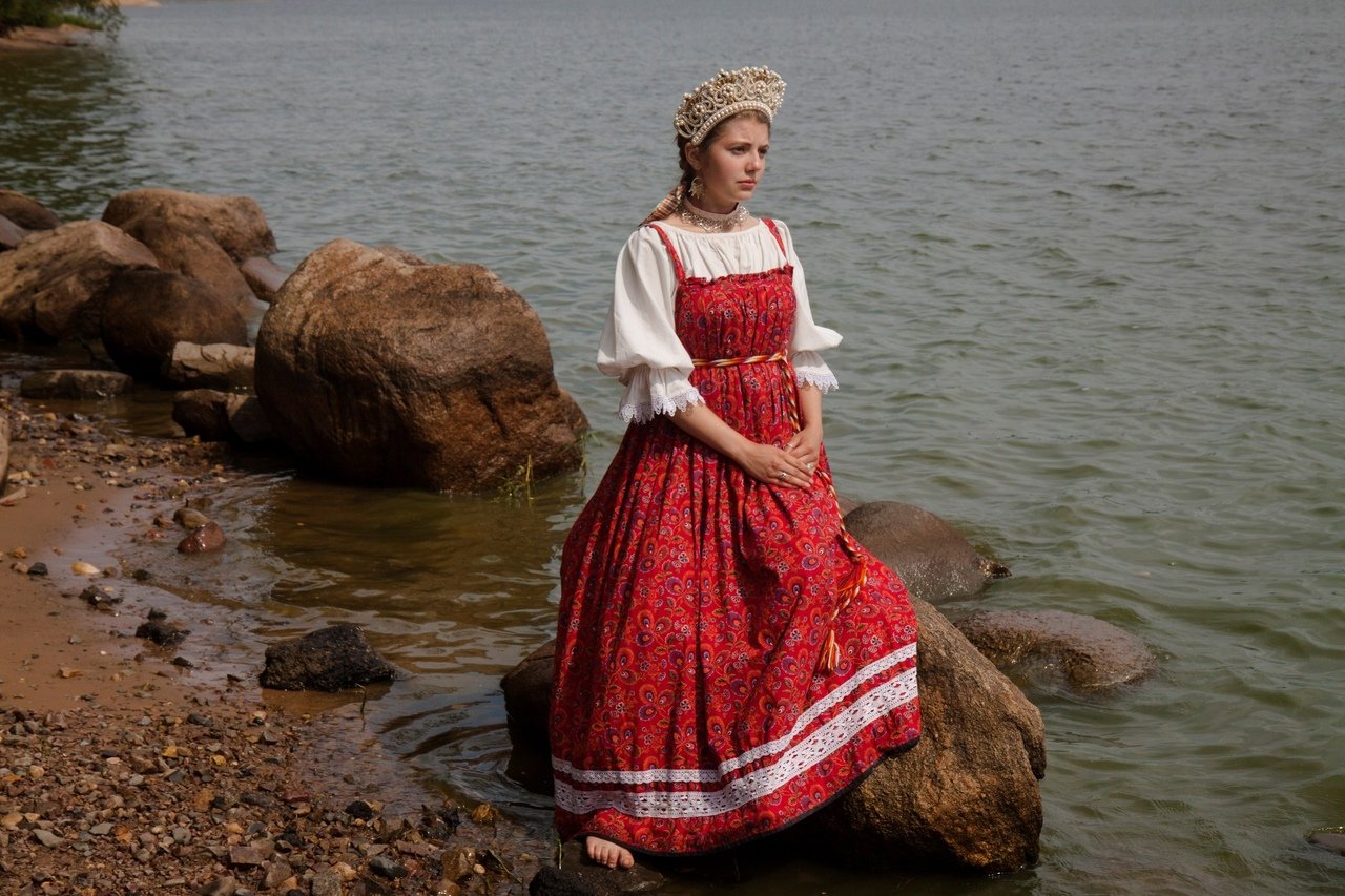 Women in Slavic costumes in Joao Pesoa