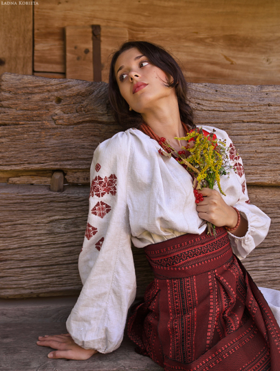 Girls in Slavic costumes in Joao Pesoa
