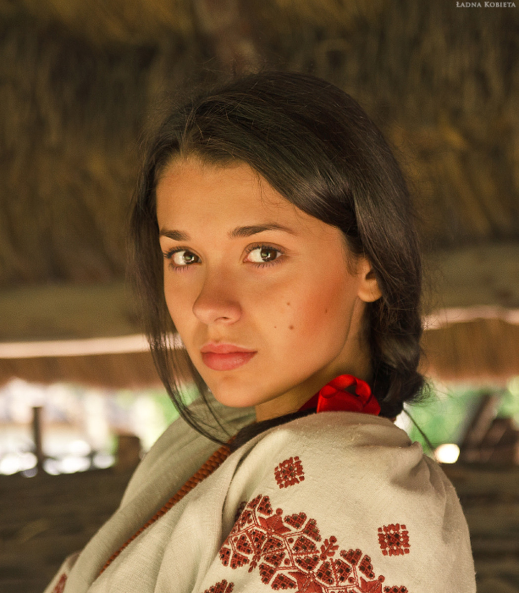 Girls in Slavic costumes in Joao Pesoa