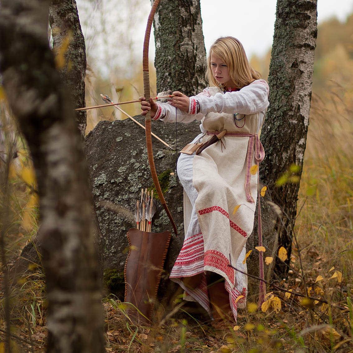 Sexy photo Girls in Slavic costumes in Joao Pesoa